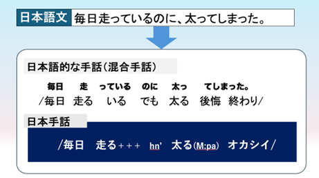 「毎日走っているけれど太ってしまった」の図